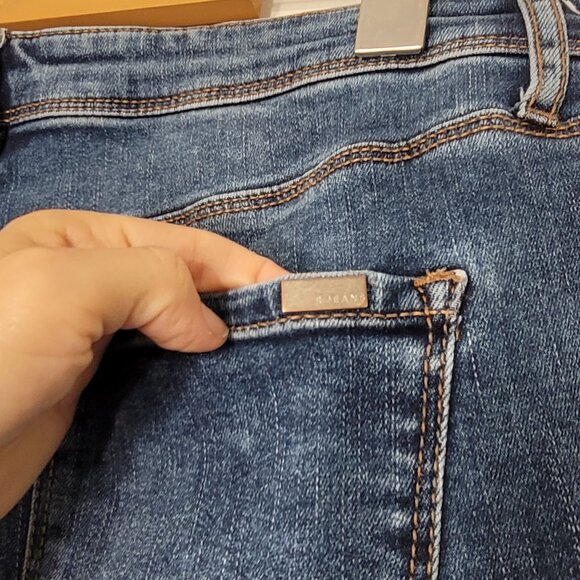 R Jeans Women's Blue Cotton Blend Mid-Rise The Insider Skinny Denim Jean Size 31 - Picture 10 of 15